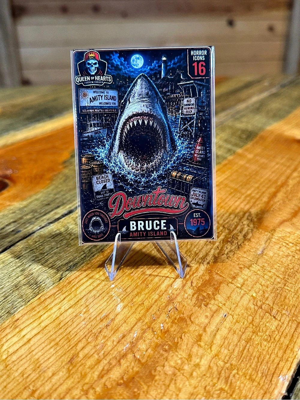 Bruce Jaws Custom Downtown Horror Card